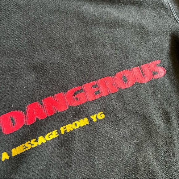 YG Stay Dangerous Official 2018 Album Promo Sweatshirt Sz S Hoodie Black Rare - Picture 11 of 12